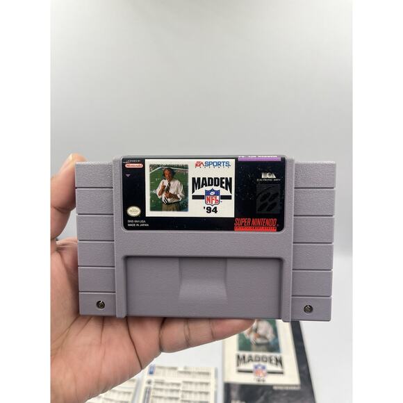 Madden '94 Super Nintendo SNES CIB + Inserts - Picture 5 of 16